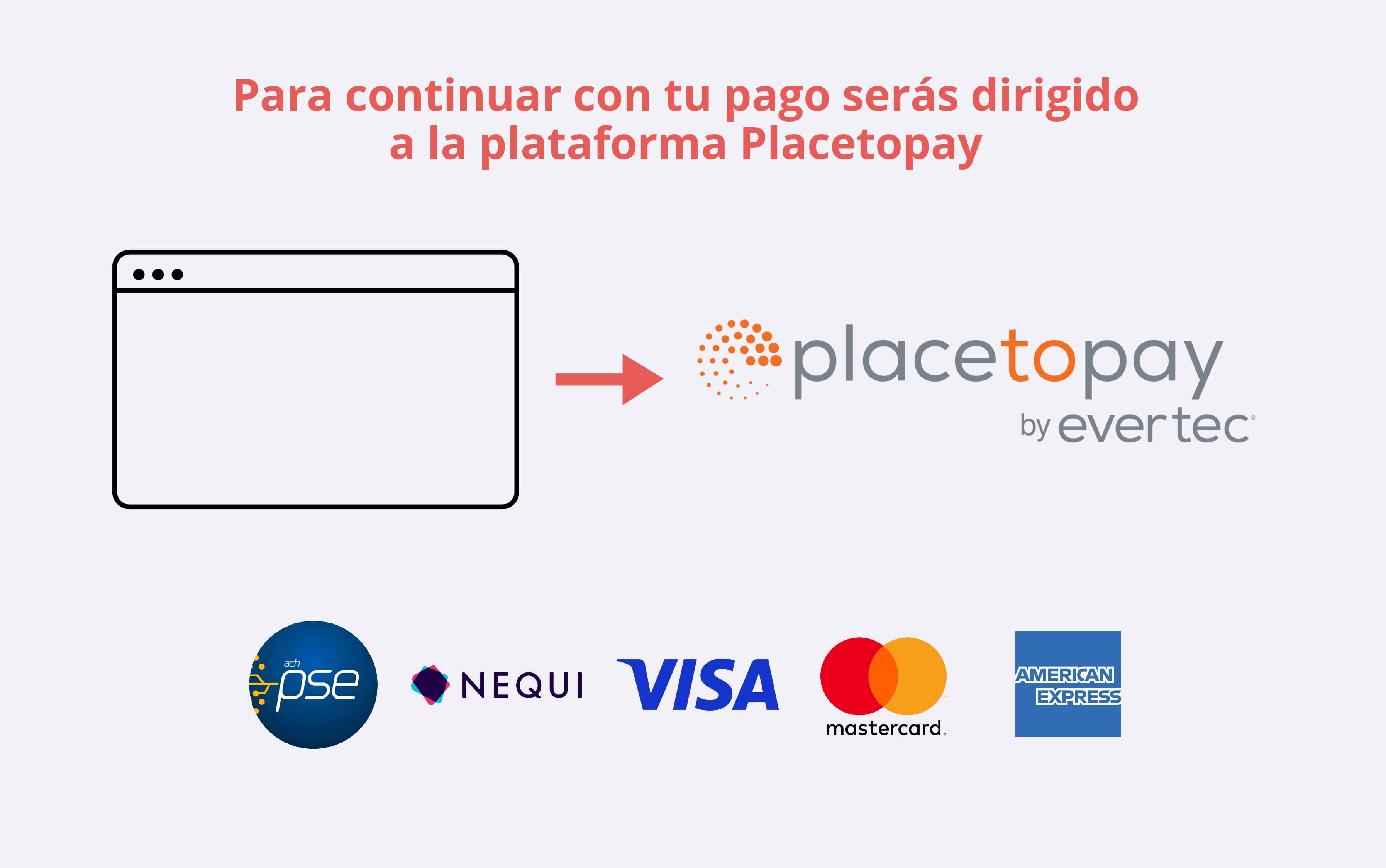 Logo placetopay y métodos de pago