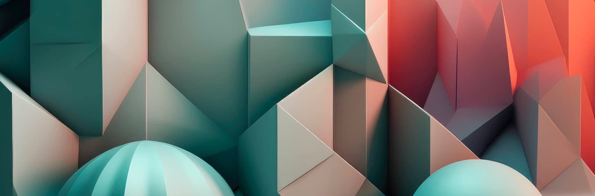 Ilustración. Varias formas geométricas apiladas. 