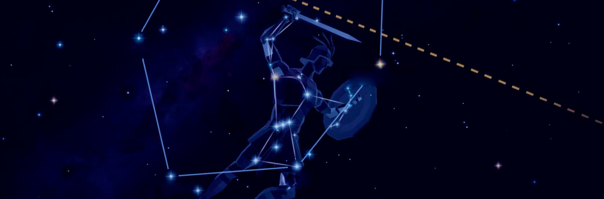 Ilustración. Estrellas que conforman la constelación de orión.