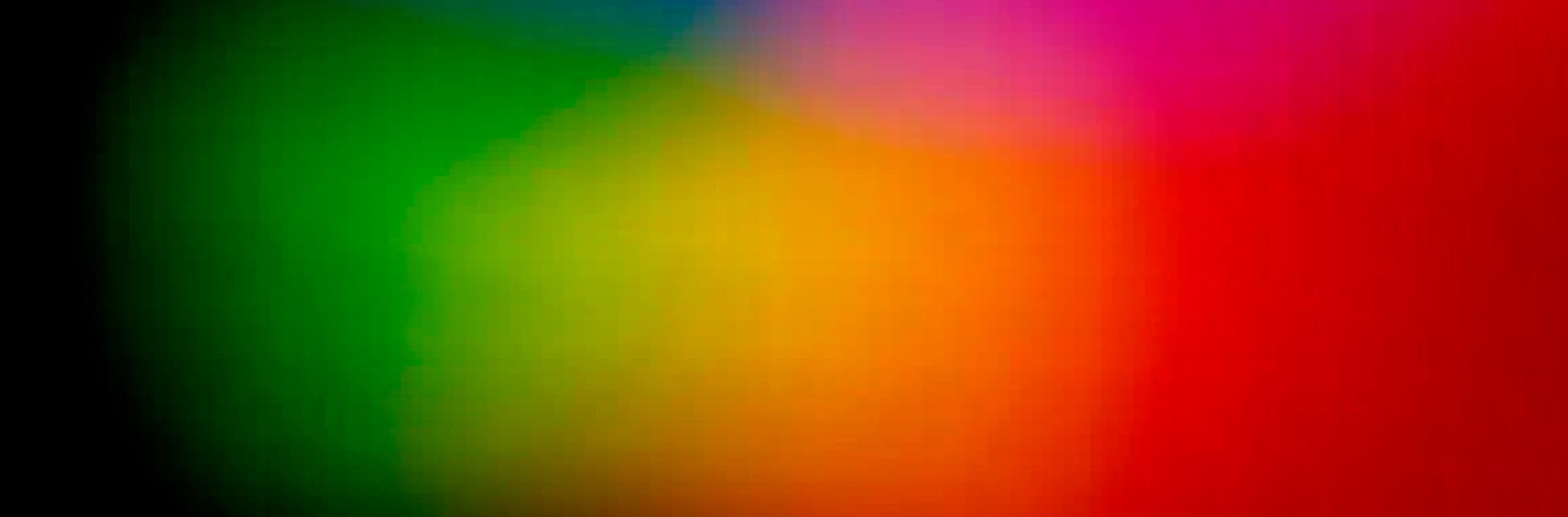 Fondo de un degradado de colores que van del rosado al amarillo y verde.
